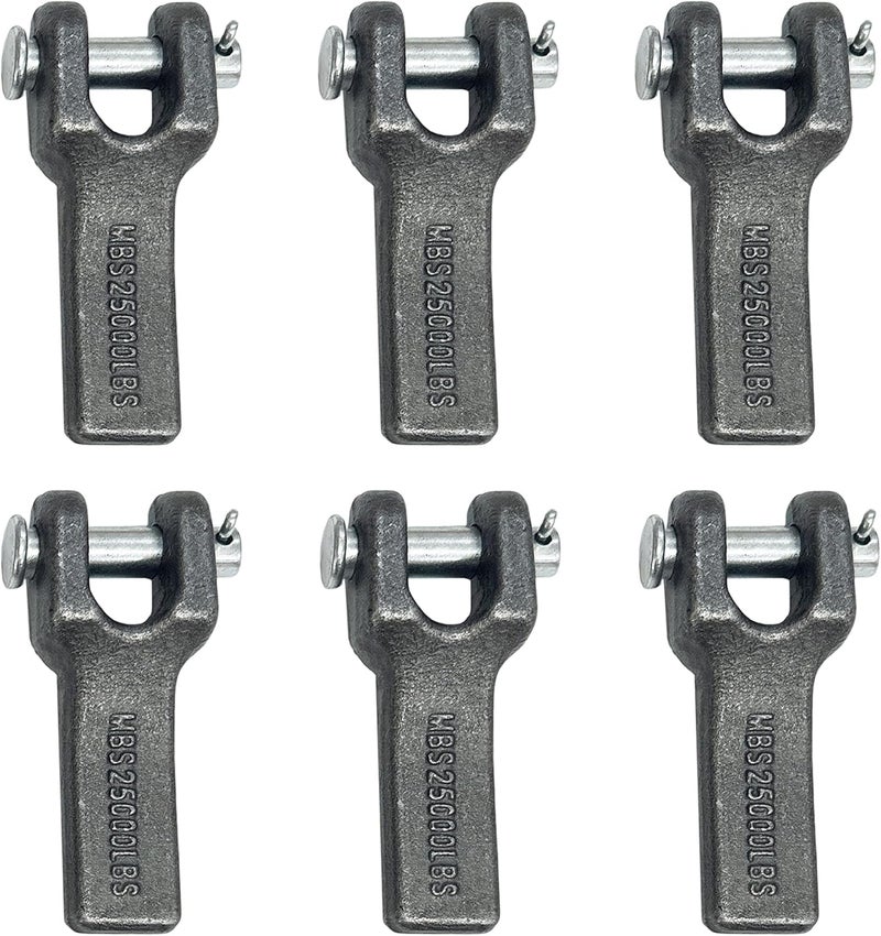 ANISUN 3/8 inch Weld On Safety Chains Anchor Best Way to Attach Safety Chain to Trailers (Pack of 6) - Image 1